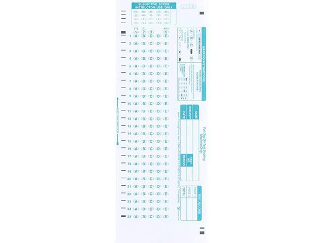 100 Sheet Pack Compatible Testing Forms - Newegg.com