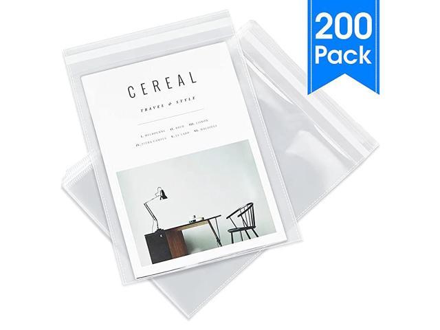 200 Cello Merchandise Bag Combo ~ 8x10 & 9x12 ~ Self-Sealing & Reclosable 