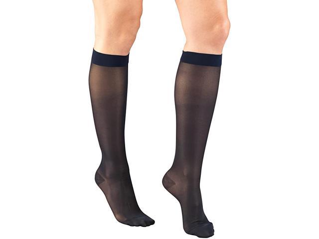 Sheer Compression Stockings 1520 mmHg Womens Knee high Length 20 Denier ...