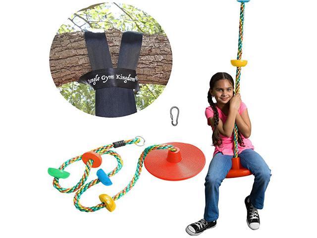 Kids Climbing Rope Tree Swing Disc Saucer Seat Set Playground In/Outdoor Toys 