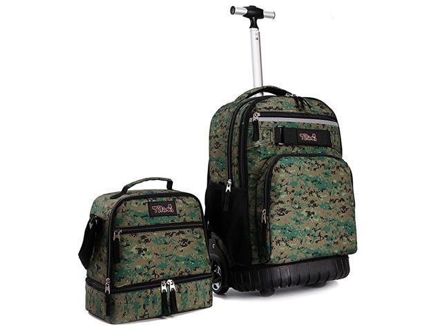 camouflage rolling backpack