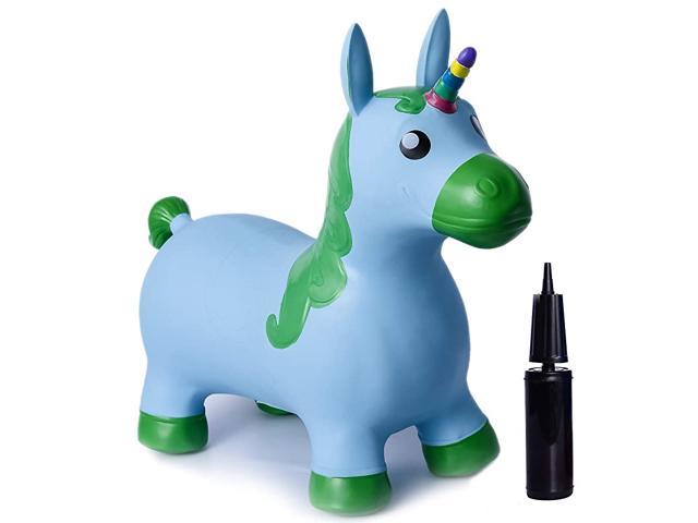 inflatable hop and go unicorn