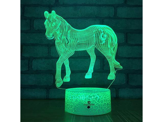  Lightzz Horse Gifts for Girl, Kids 3D Glowing Water Bottle with  Horse LED Light - 14 OZ Tritan BPA Free - Creative Ideal Travel Cup Gift  for School Teen Boy Child