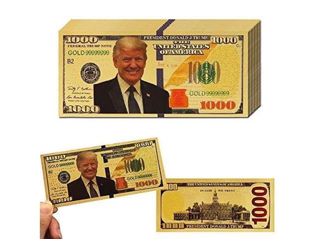 Fun Gift  I 4 MONEY 5 Donald Trump Re-Elect President  2020 Dollar Bills FAKE 