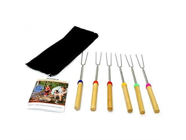 Marshmallow Roasting Sticks 6 Pcs With Guide Book And Zippered