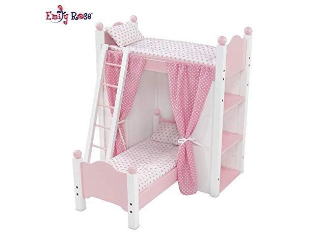 american girl pink bed