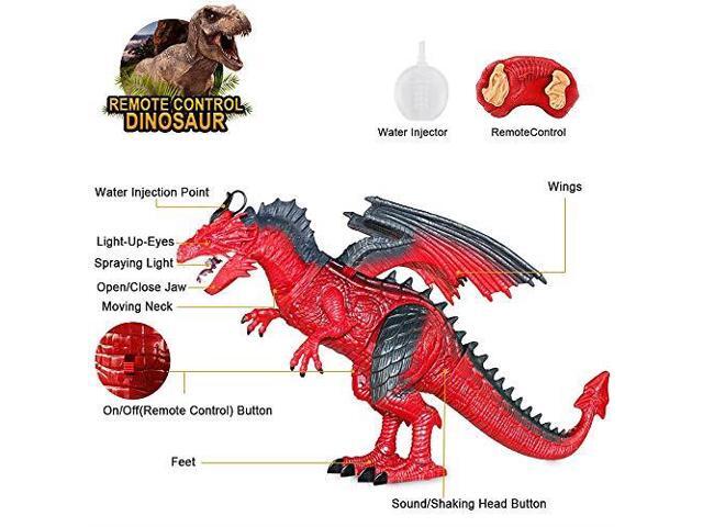 Remote Control Dragon Walking Dinosaur Toy For kid Animal with Roaring Spraying