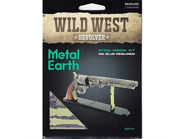 Free Ship Fascinations Metal Earth Wild West Revolver 3D Metal Model Kit New 