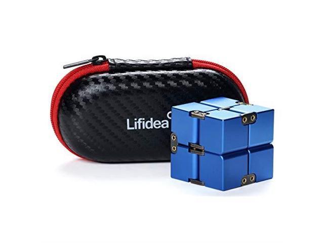 Aluminum Alloy Metal Infinity Cube Fidget Cube 5 Colors Handheld Fidget Toy Desk Toy With Cool Case Infinity Magic Cube Relieve Stress Anxiety Adhd Ocd For Kids And Adults Blue Newegg Com