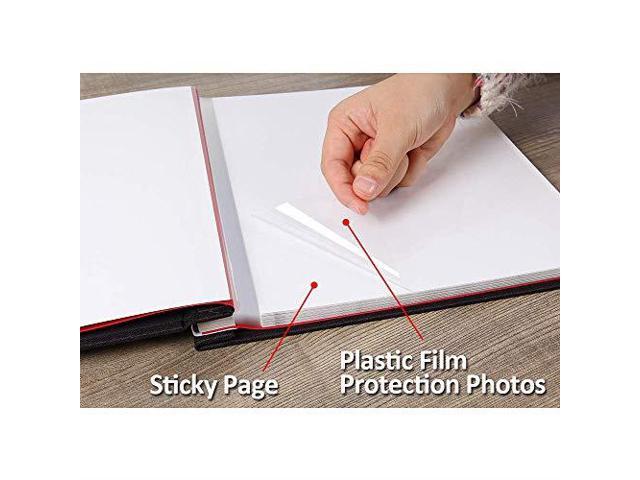 Self Adhesive Photo Album 40 Pages Magnetic Scrapbook Album with A Metallic Pen