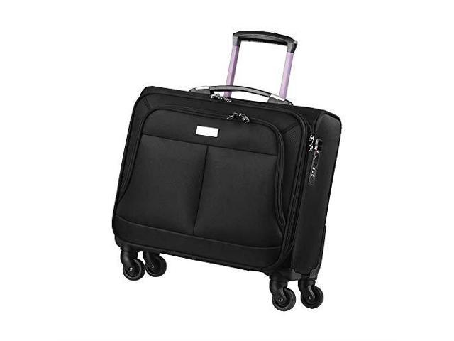 Rolling Laptop Bag 4 Wheels Rolling Briefcase Computer Case Spinner Mobile Office Carry On Luggage Builtin Tsa Lock For 141 Inch Notebook Newegg Com