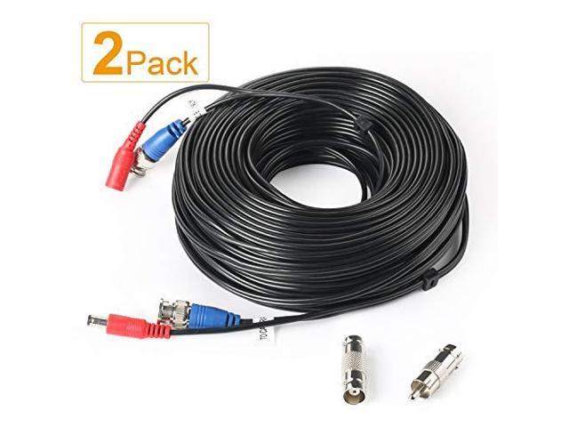 Pack Feet Bnc Vedio Power Cable Premade Alinone Camera Video Bnc Cable Wire Cord For