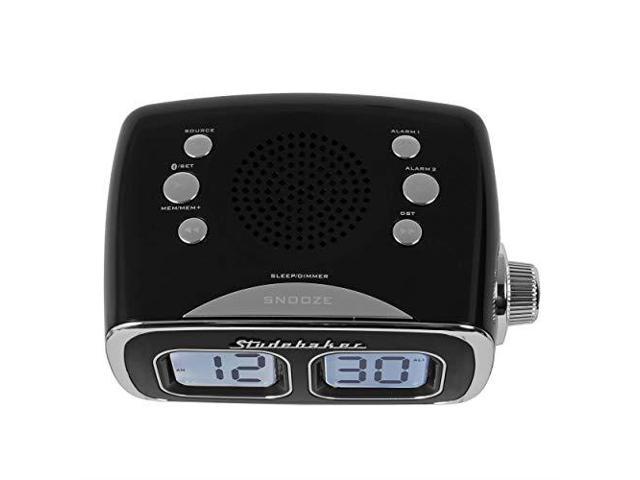 Display LCD AMFM Retro Clock Radio USB Bluetooth Auxin