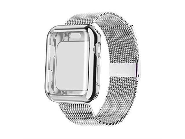 silver mesh apple watch band 38mm