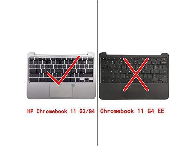 NOT for HP Chromebook 11 G4 EE CAPARTS New Replacement Keyboard for HP Chromebook 11 G3 G4 Palmrest Keyboard Assembly with Touchpad P//N 788639-001 Silver