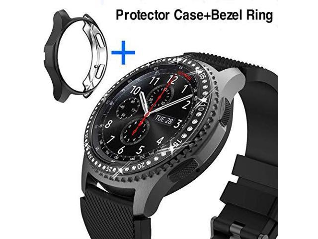 2 Pack Samsung Galaxy Watch 46mmgear S3 Frontier Classic Bezel Ringadhesive Cover Anti Scratch Collision Protector Bezel Loop Protector Case For Galaxy Watch 46mm Smartwatch Accessories Newegg Com