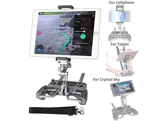 Compatible with DJI Mavic Mini Mavic 2 Pro Mavic 2 Zoom Spark Mavic Air Drone Remote Controller Crystal Sky Monitor Accessorie Foldable Aluminum 10inch Tablet Mount Extender Holder with Lanyard