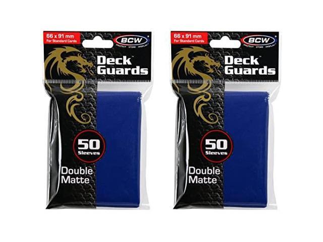 BCW 100ct  BLUE MATTE Finish for Stardard Size Collectable Cards Deck Protector Sleeves 2Pack Bundle - Newegg.com