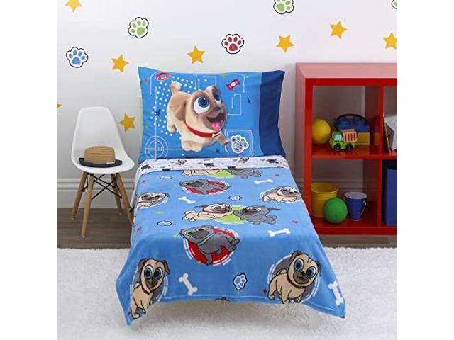 Puppy Pal Fun 4piece Toddler Bed Set, Puppy Dog Pals Twin Bedding