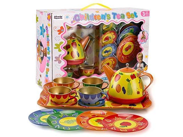 kids metal tea set