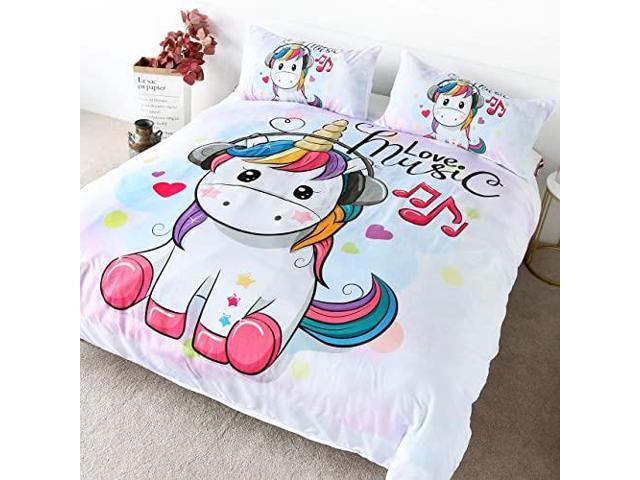 girls unicorn bedding