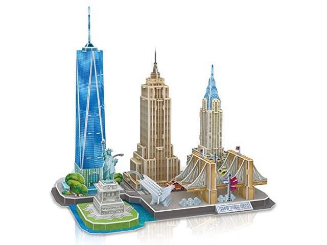 CubicFun-National Geographic New York Skyline Model kit Puzzle Toys,Empire State Building DS0977h
