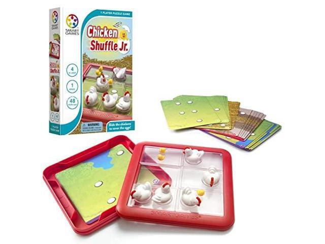 Chicken Shuffle Jr Travel Game for Kids A Cognitive SkillBuilding Brain Game Brain Teaser for Ages 4 Up 48 Challenges