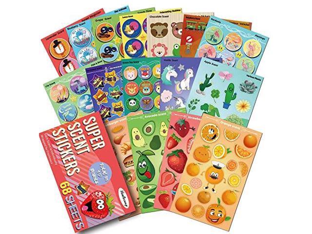 2 Different Awesome Smells 30 Scratch & Sniff Reward Stickers for Kids&Teachers 