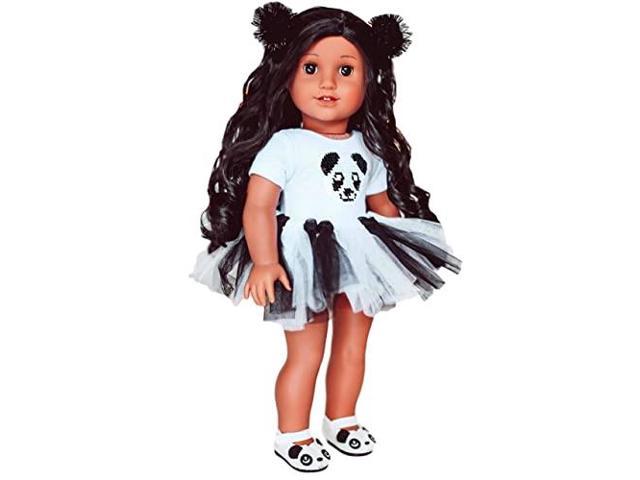 18inch Dolls Cartoon Panda Shoes Accessories Made for AG American Doll Dolls 