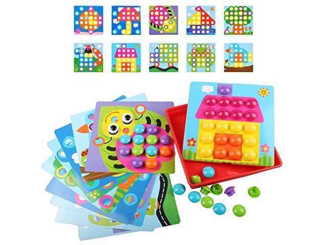 Details about   Color Matching Mosaic Pegboard Early Learning Educational Toys Toddlers Kids 