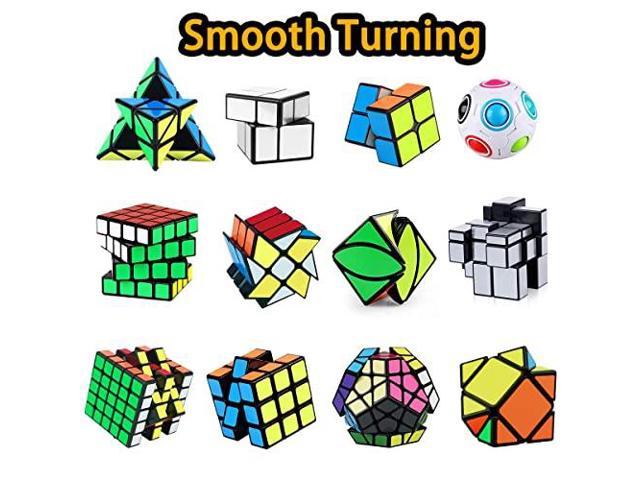 15 Pack Cube Bundle 2x2 3x3 4x4 5x5 Speed Cube Set 