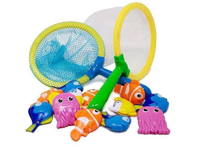 14 Piece Sinking Dive and Grab Set Includes 2 Nets and Assorted Sea ...