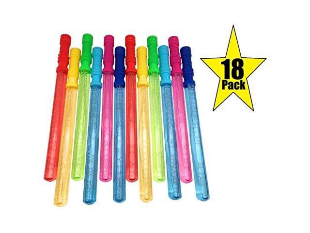 Bubble Wand Assortment Bulk Supreme Value Pack for Hours of Summer Fun Ideal for Party Toy Favors Birthday Party Easter Graduation Baby Shower Bubble Theme Party 14 Inches 18 Pack