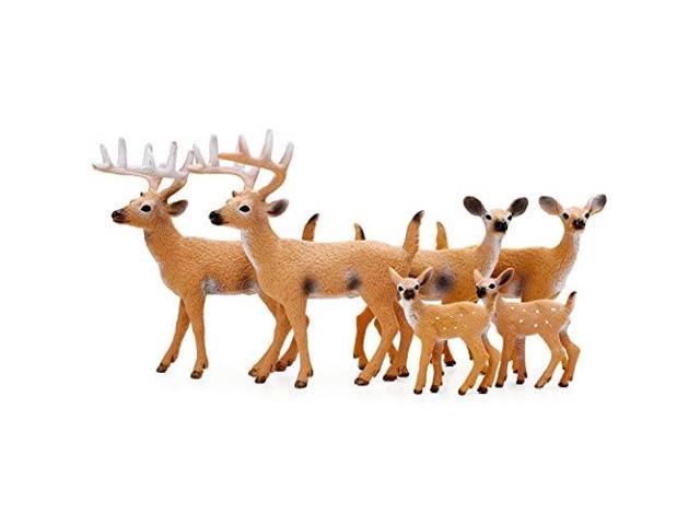 small plastic deer figurines