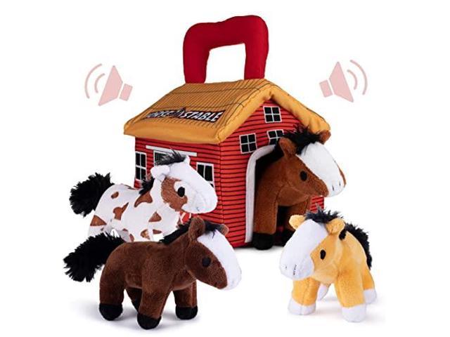 horse in stable toy