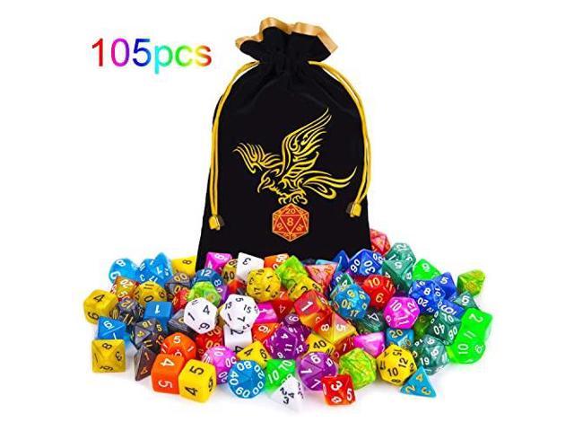 14 Pieces Polyhedral Dice for Dungeons and Dragons Dice Set Table Games Toys 