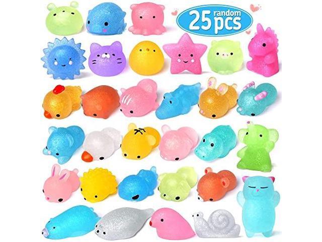 Color Randomly 12 Pack Mini Squishies Mochi Toys for Kids Kawaii Mochi Animal Squeeze Stress Relief Toys Party Favors Thanksgiving Christmas Kid Gifts