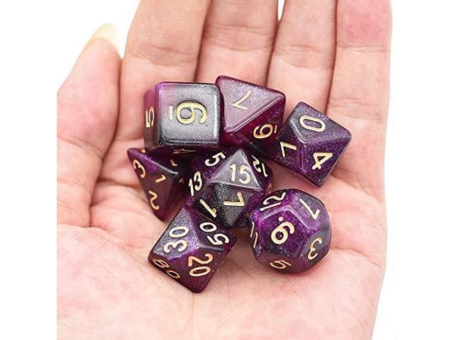 Galactic Blue Dice RPG Set Polyhedral DND Dungeons and Dragons Pathfinder