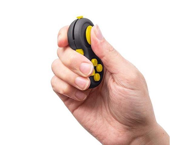 006 Children and Adults,Stress Reducer Classic Game Pad Gamepad Anxiety and Stress Relief Fidget Toy Perfect for Skin Picking Black Fidget Pad