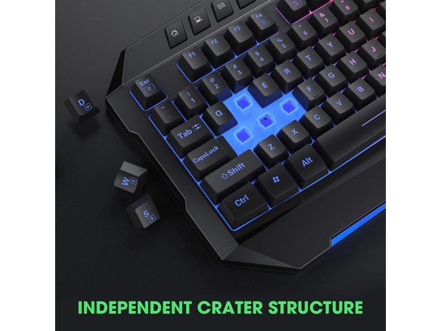 pictek backlit keyboard and mouse combo