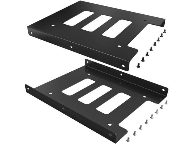 10X PC HDD SSD HARD DRIVE METAL TRAY MOUNTING BRACKET KIT ADAPTER 2.5'' TO 3.5'' 