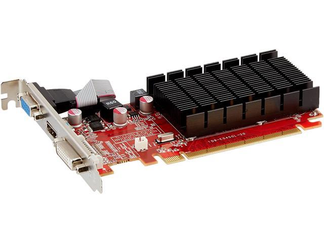 VisionTek Radeon 5450 2GB DDR3 (DVI-I, HDMI, VGA) Graphics Card - 900861,Black/Red - fully support Microsoft DirectX 11