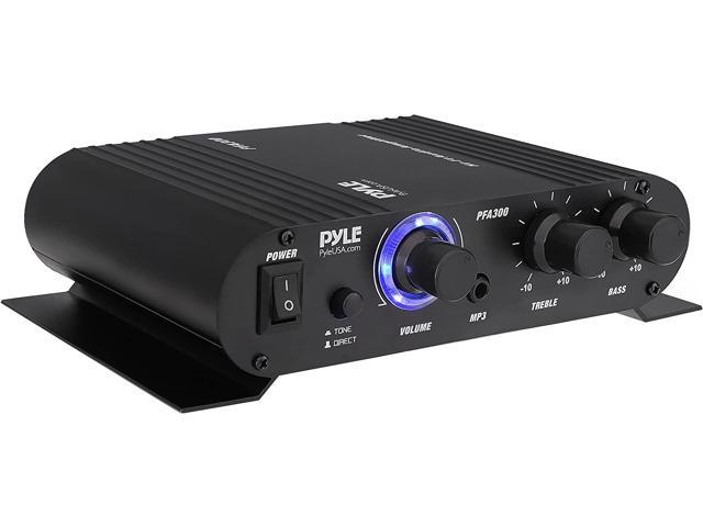 Power Home HiFi Stereo Amplifier - 90 Watt Portable Dual Channel Sound Receiver w/ 12V Adapter - For Subwoofer Speaker, MP3, iPad, iPhone, Car, Marine Boat, PA System - PFA300 - Newegg.com