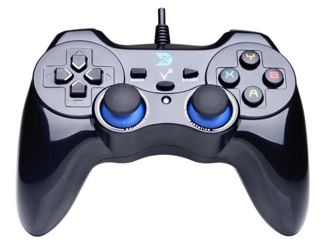 High Performance USB Wired Gaming Controller Gamepad for PC/Laptop Computer(Windows XP/7/8/10) & PS3 & Android & Steam - [Black] - Xinput & DirectInput / Vibration Feedback Function /JD-SWTICH