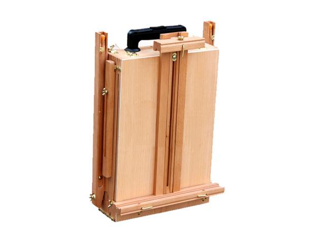 Blown Easel Tripod Stand Display Portable Wooden Box Wheels Easel