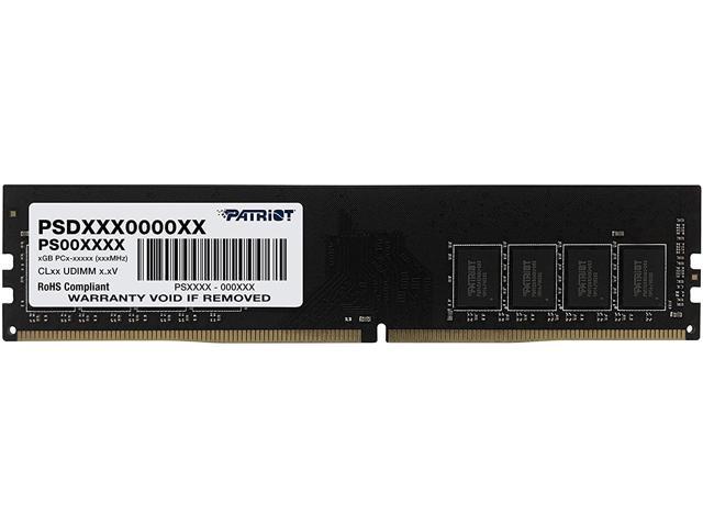 Patriot Signature 16GB DDR4 2666MHz PC4-21300 CL19 Memory Module (PSD416G26662)