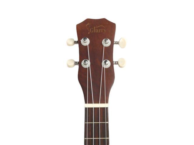26" Brown Tenor Ukulele Guitar Basswood 18 Frets Hawaiian Instrument w/ Bag 