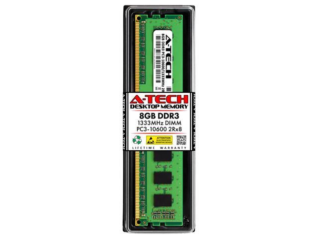 A-Tech 8 GB DDR 3 1333 MHzデスクトップメモリーキット (2 GB x 4) PC