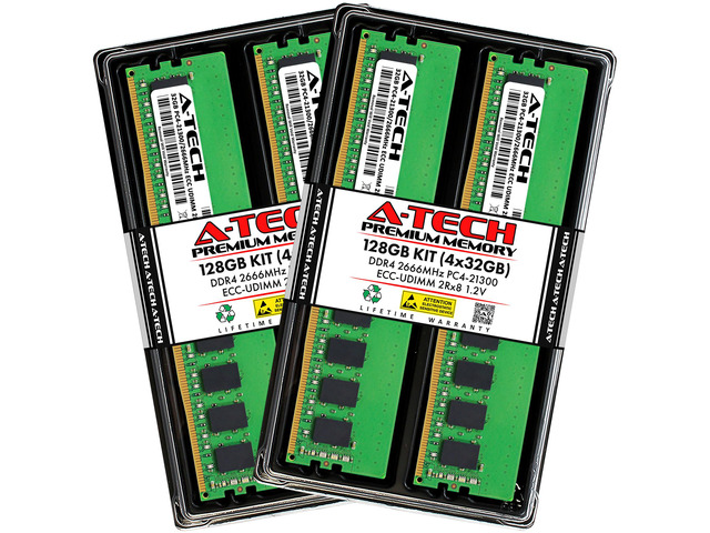 A-Tech 32GB DDR4 2666 MHz UDIMM PC4-21300 (PC4-2666V) CL19