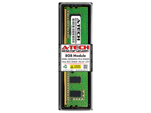 Mémoire RAM Micron 8 Go DDR4-3200 PC4-25600 - DIMM 288 Pins - Pour PC De Bureau - Garantie à Vie